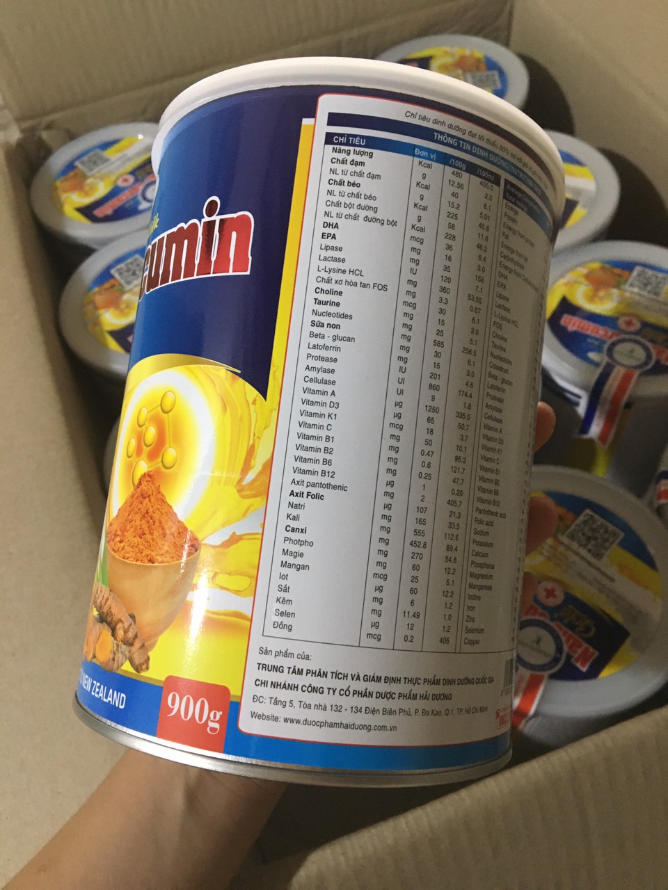 [TẶNG KÈM HỘP 150G]sữa nghệ nano curcumin gold 900g