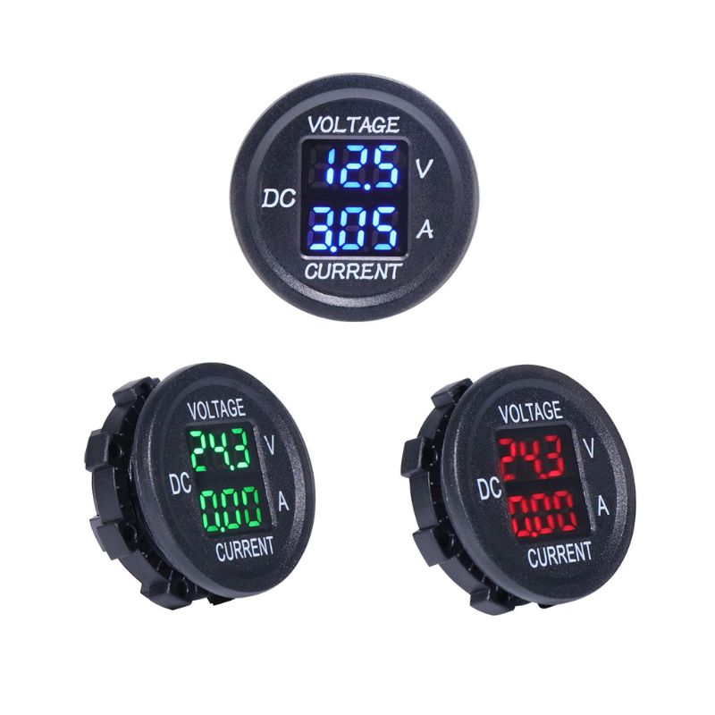 Universal DC 9V to 48V 10A Digital Voltmeter Ammeter Voltage Current Meter Measurement LED Display For 12V 24V 36V Electric bike Motorcycle Car Truck