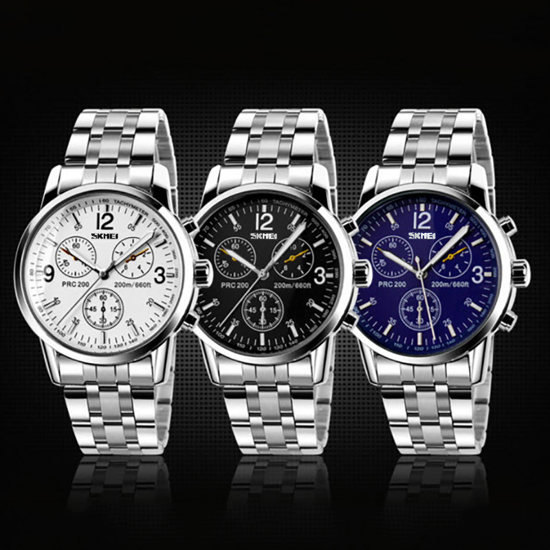 Đồng hồ nam dây inox Skmei 9070