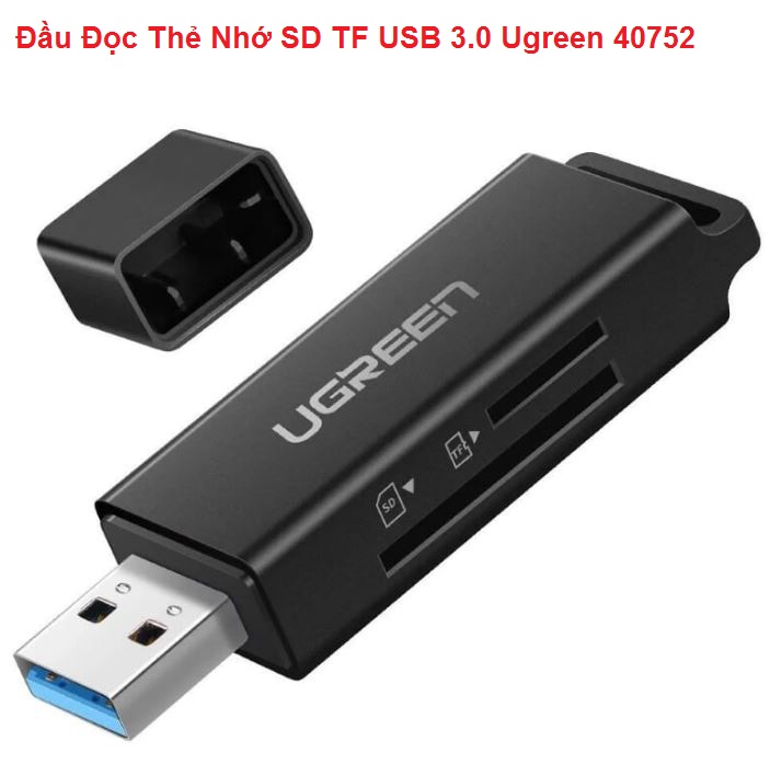 Đầu Đọc Thẻ Nhớ SD/TF USB 3.0 ( 40752 , 40753 ) Ugreen Chính Hãng