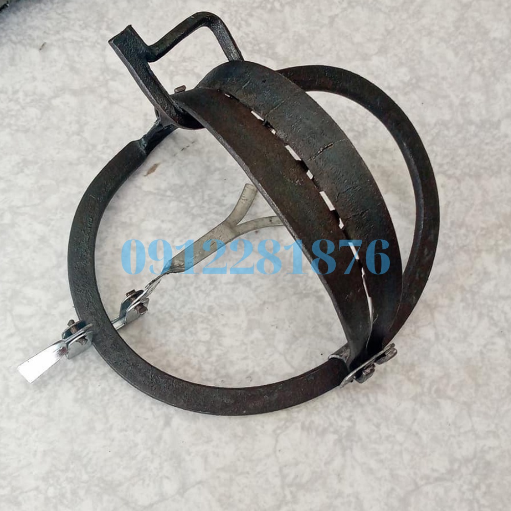 cạm 14cm bẫy thú có kèm bàn đạp và dây phanh