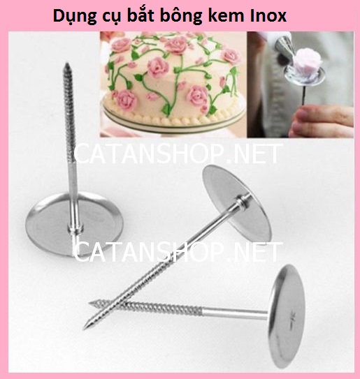 Dụng cụ hỗ trợ bắt bông kem trang trí bánh bằng thép không gỉ Dù bắt bông kem 3cm 4cm 5cm 7cm GD515-DuBK