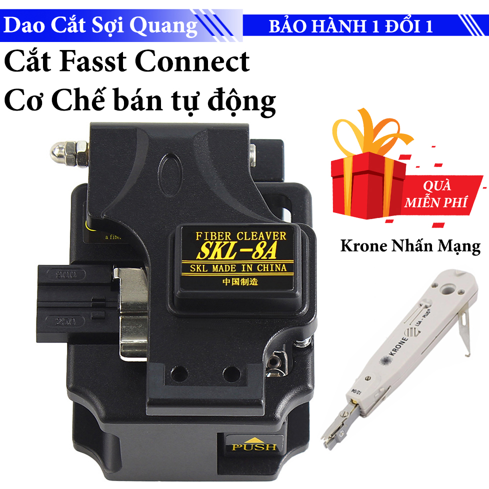 Dao cắt sợi quang SKL-8A chuyên dụng - Tặng kèm Kìm Krone nhấn mạng