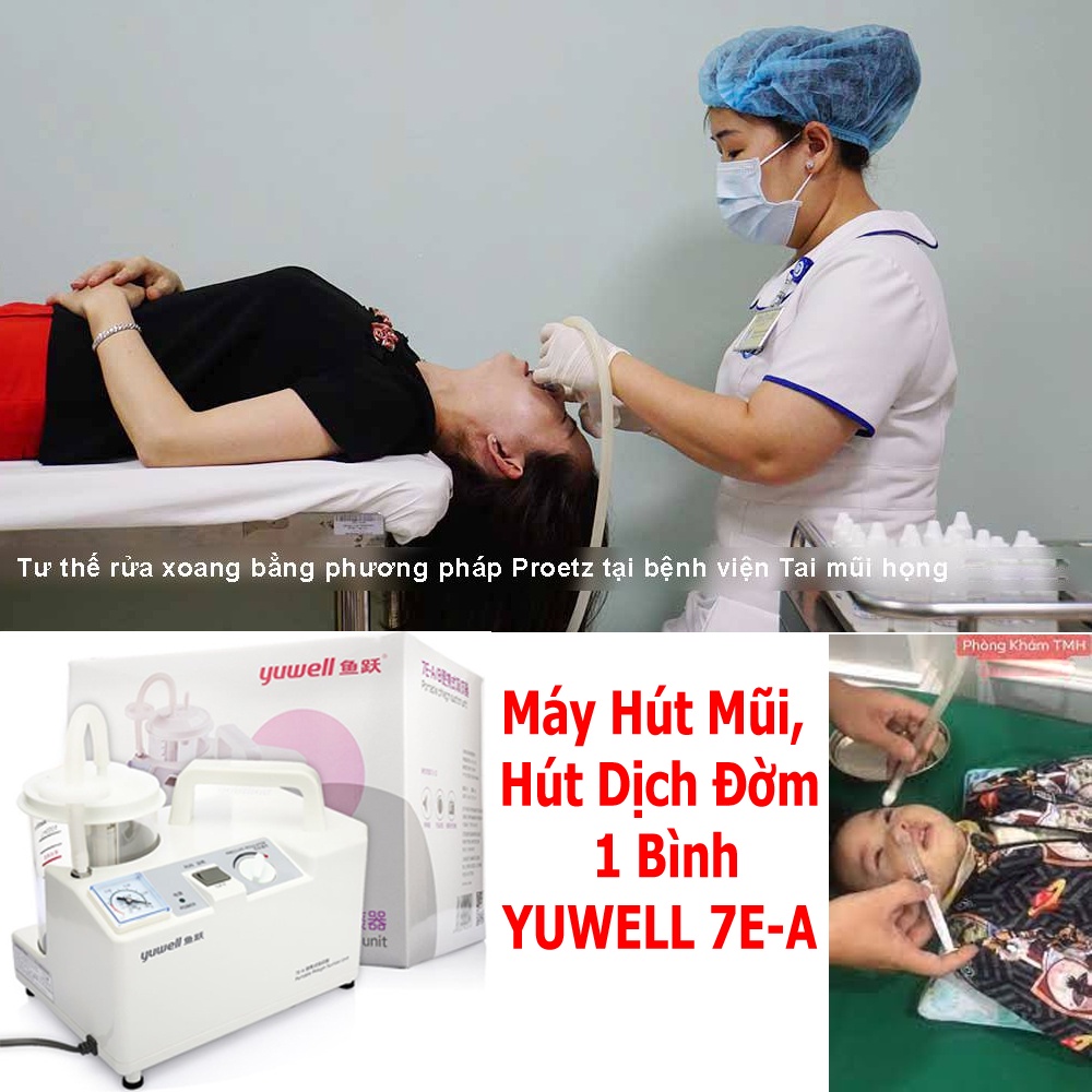 MÁY HÚT MŨI, HÚT DỊCH, HÚT ĐỜM 1 BÌNH YUWELL 7E-A