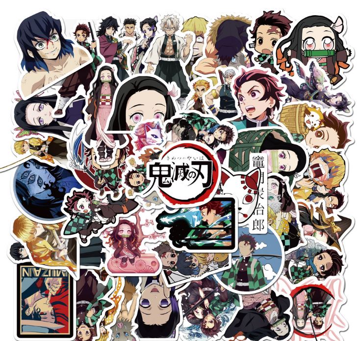 [HCM]Sticker  Anime Devil Nhật Bản nhựa PVC không thấm nước dán nón bảo hiểm laptop điện thoại Vali xe Cực COOL #42