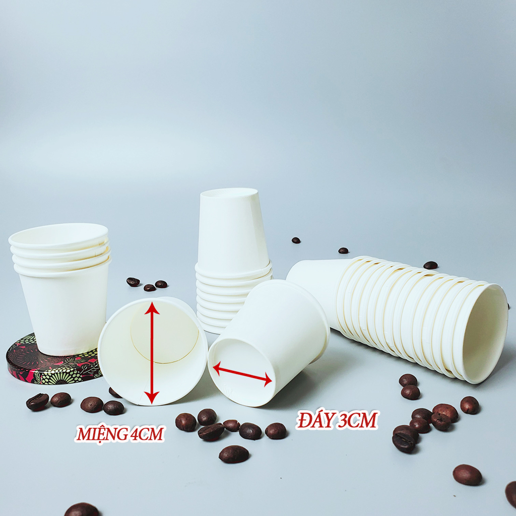 50 Chiếc Cốc Giấy 30ml - 1oz ly giấy NHẬP KHẨU HÀN QUỐC