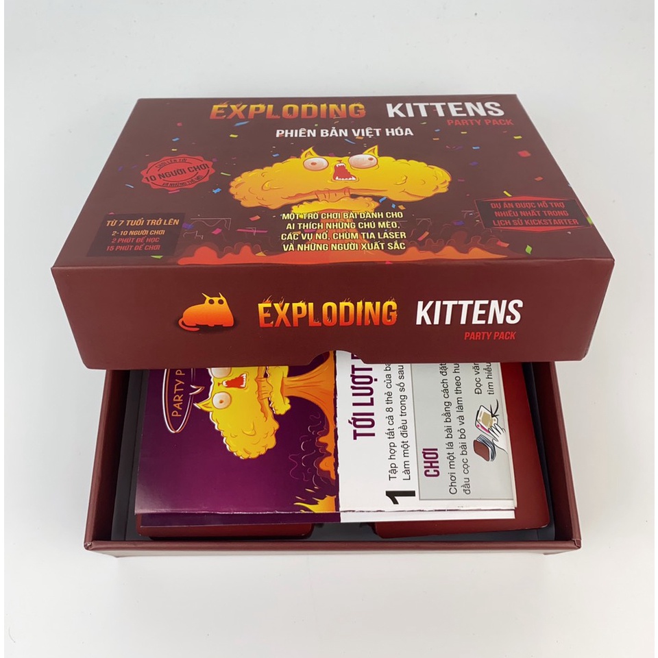 Board game mèo nổ cảm tử Exploding Kittens : Party Pack
