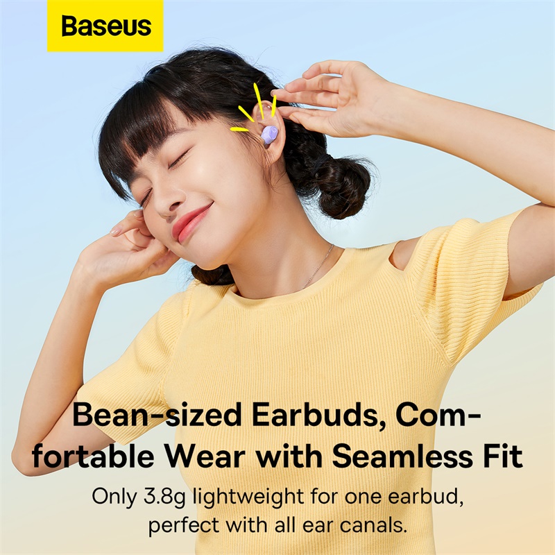 Tai Nghe BASEUS WM01 WM02 TWS Bluetooth 5.3 Không Dây Công Nghệ Chống Tiếng Ồn Thiết Kế Nhỏ Gọn Xinh Xắn Tương Thích