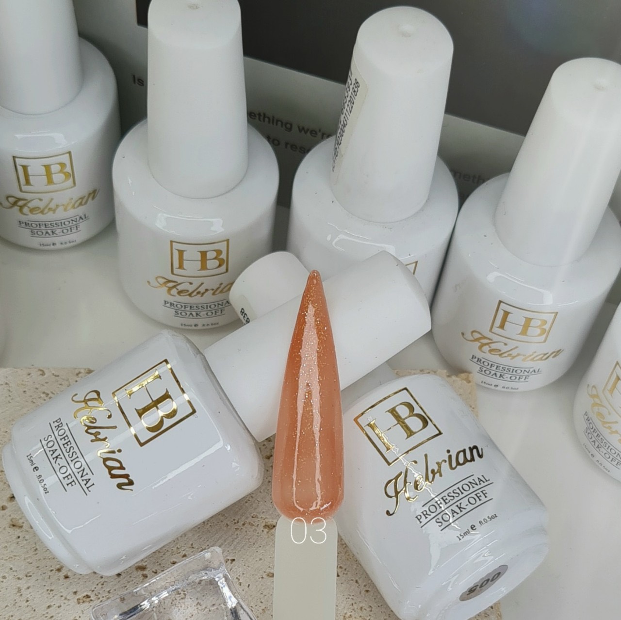 Sơn Gel HB Hàn Quốc Giả Bột 15ml