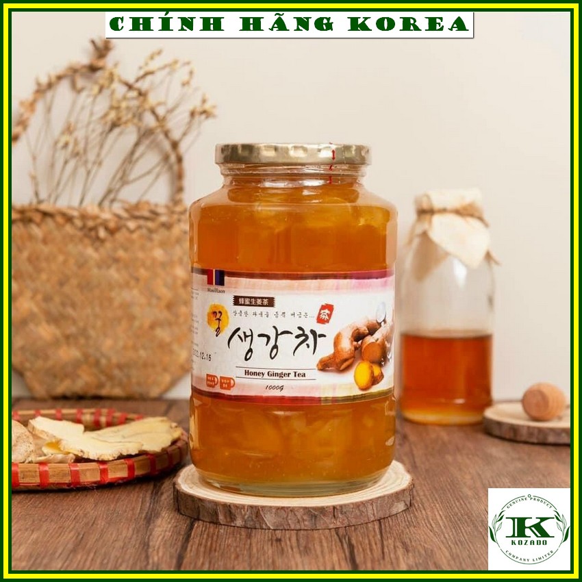 Mật ong gừng hàn quốc chính hãng, lọ 1kg