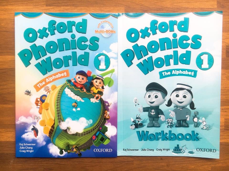 Bộ 2q - oxford phonics world - level 1 + tặng file nghe mp3
