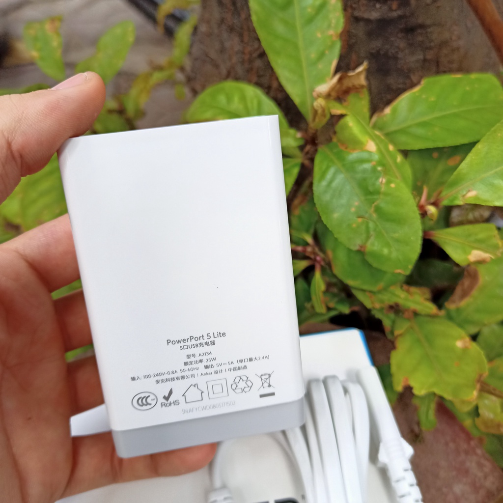 Củ Sạc Để Bàn Anker 5 Cổng USB 25w A2134