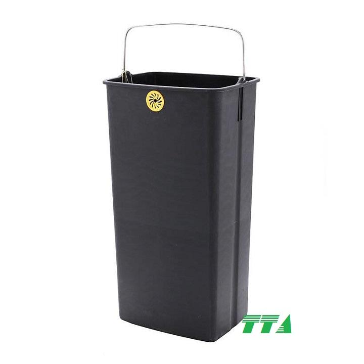Thùng rác Fitis Mega vuông nhấn 40 lít  STL2-901