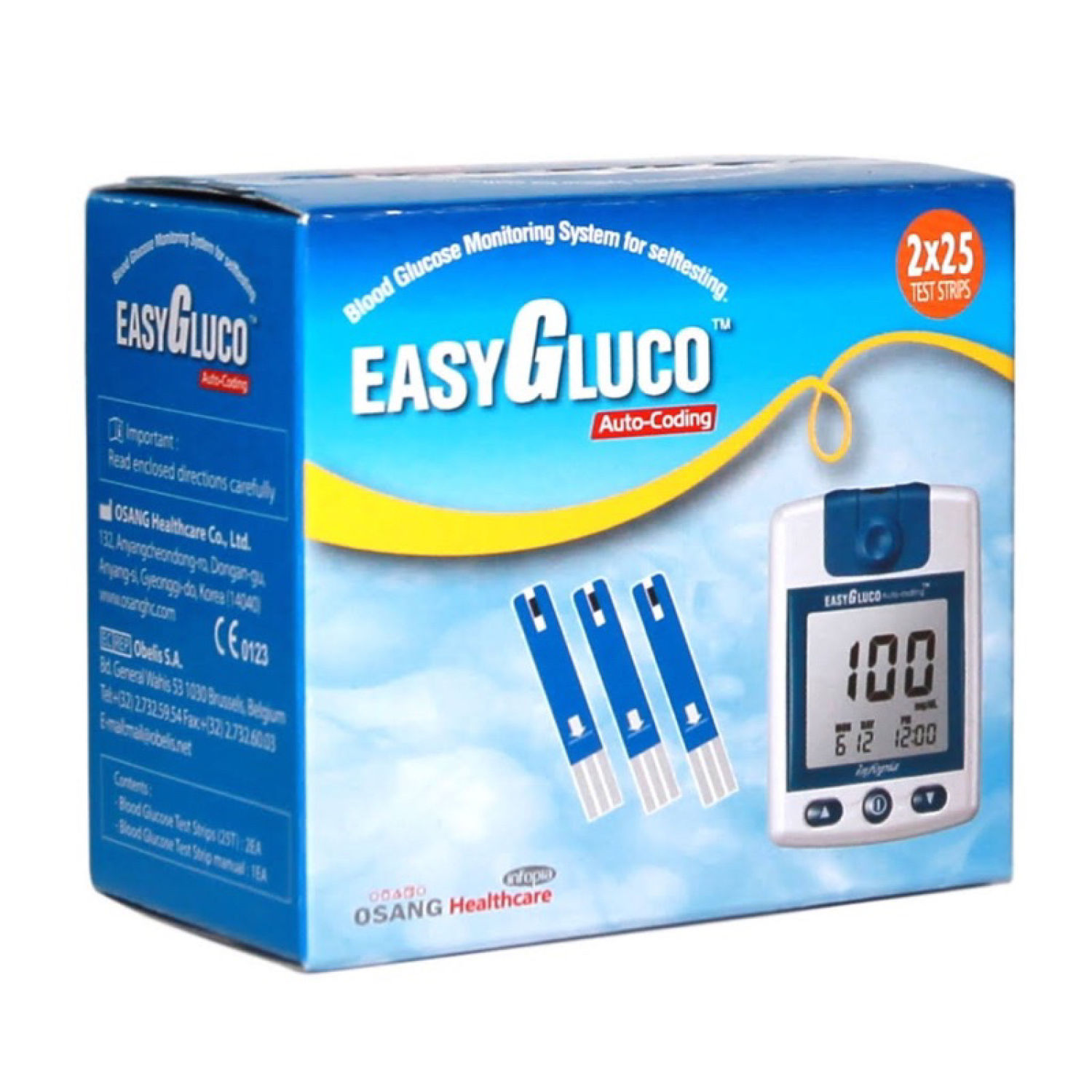 Que thử đường Easy Gluco (Hộp 50 que) Date 5/2025