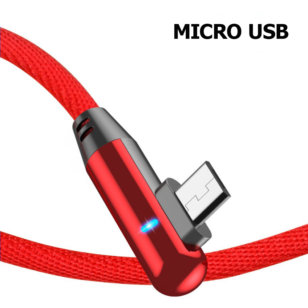 Cáp sạc nhanh có đèn Led dành cho điện thoại, dây sạc Iphone, micro USB, Type C