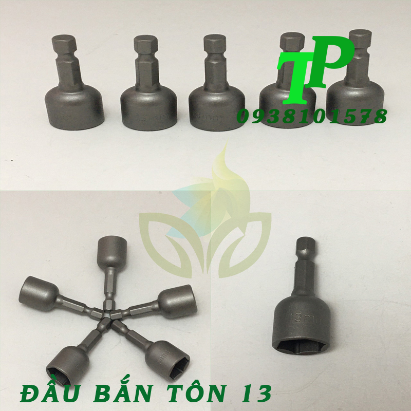 Đầu bắn tôn 13, đầu bắn tôn 13mm, đầu bắn tole 13 ly