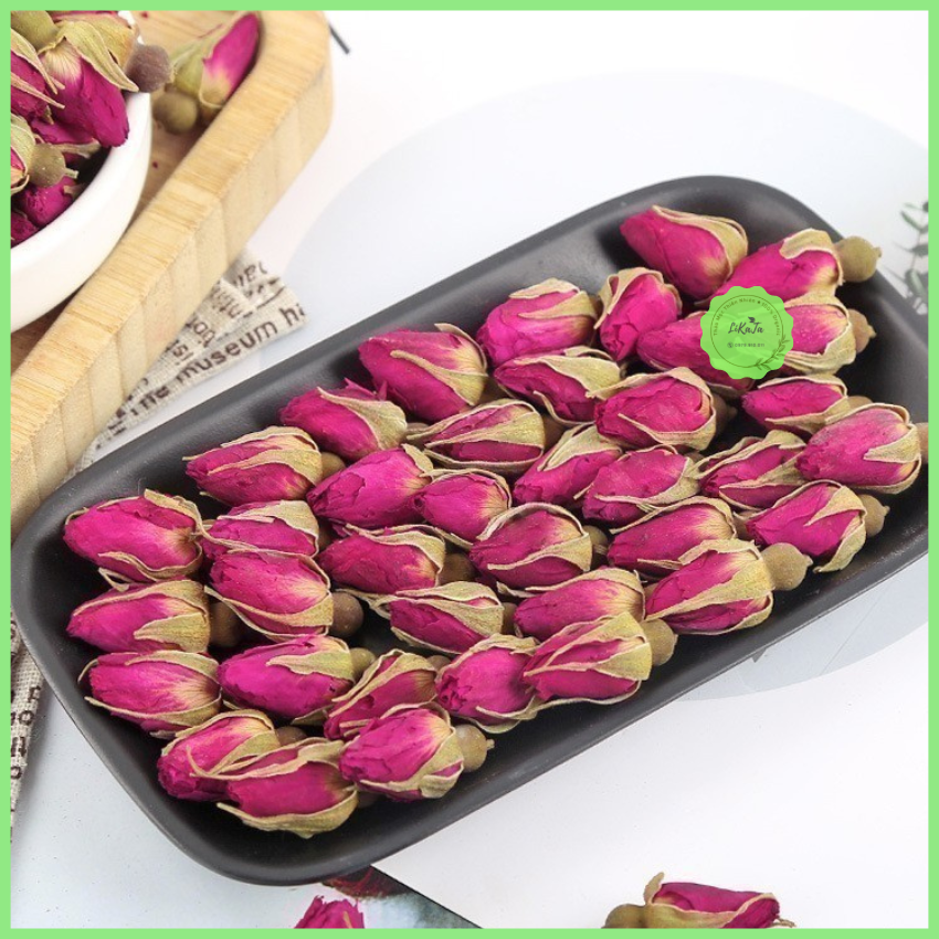 [THƯỢNG HẠNG] Trà Hoa Hồng 100gr Sấy Khô Nụ Đẹp  ( Trà Dưỡng Nhan, Đẹp Da, Giảm Stress, Chống Lão Hóa )