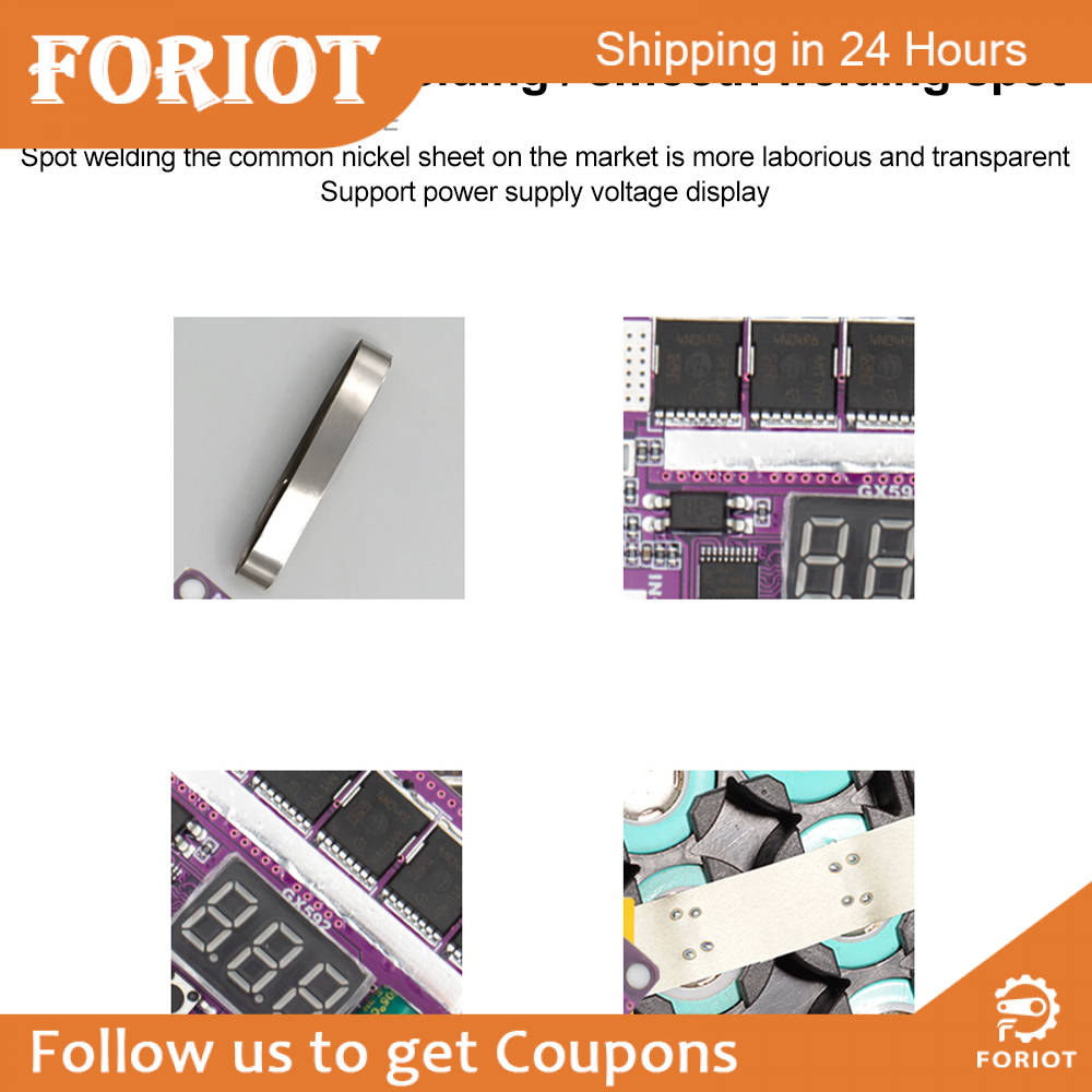 Foriot Máy Hàn Điểm CNC 100 Tốc Độ Màn Hình Kỹ Thuật Số DC 12V Máy Hàn Điểm Pin Lithium 18650 Cầm Tay Nhỏ Gọn Bộ Dụng Cụ Tự Làm Bảng Điều Khiển Máy Hàn Cảm Ứng
