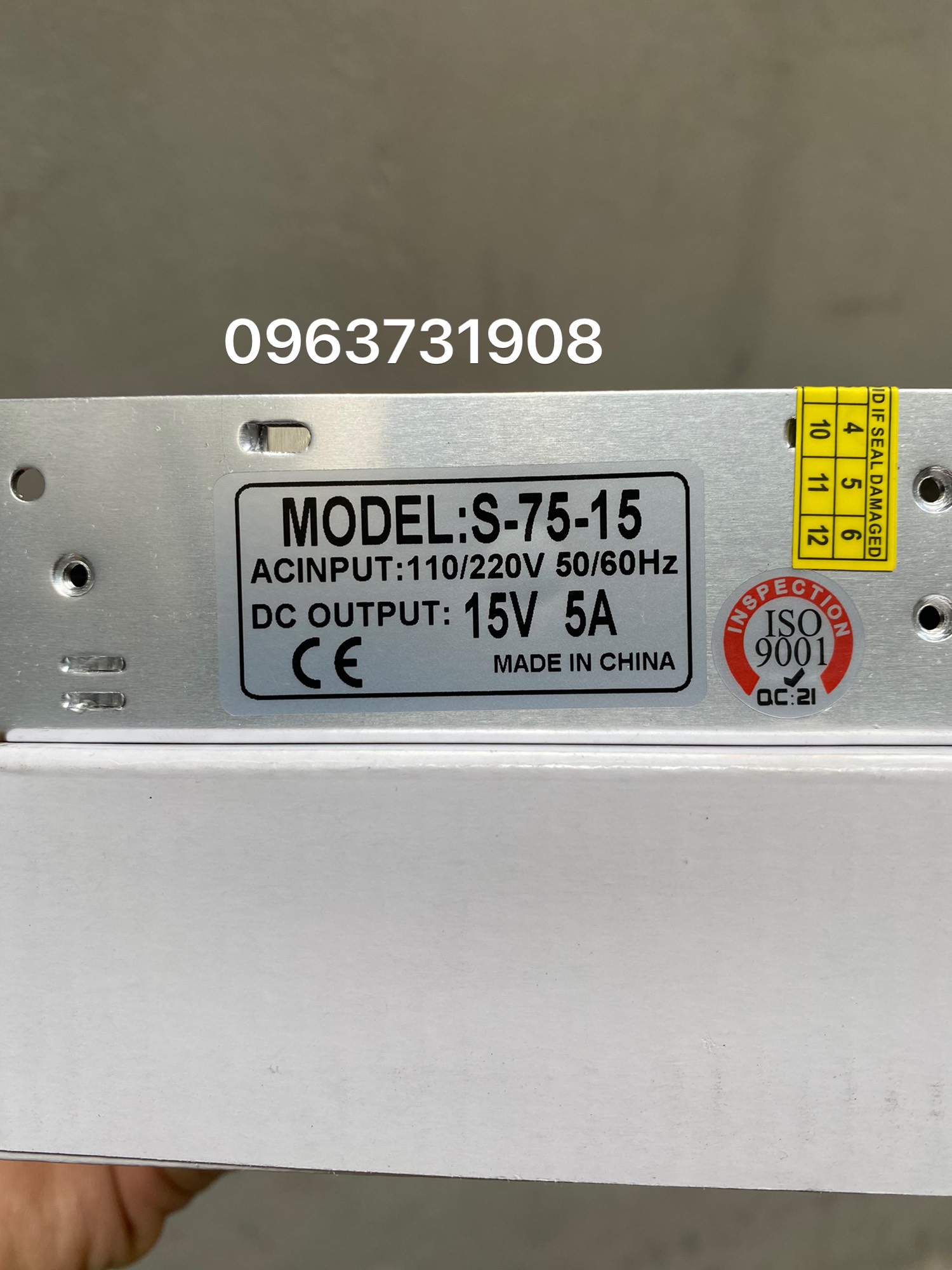 Nguồn tổ ong 15V-5A hàng cao cấp
