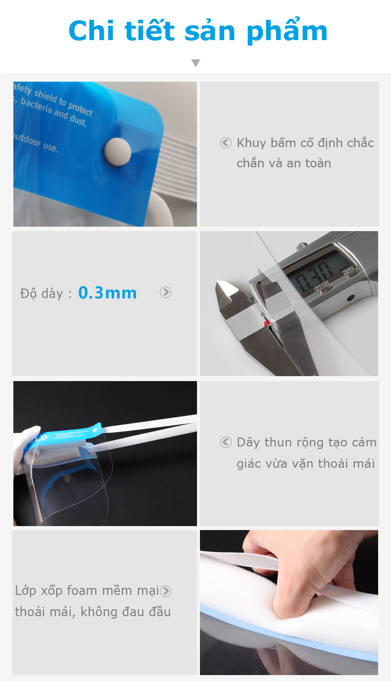 [HCM]Mặt nạ chống giọt bắn face shield