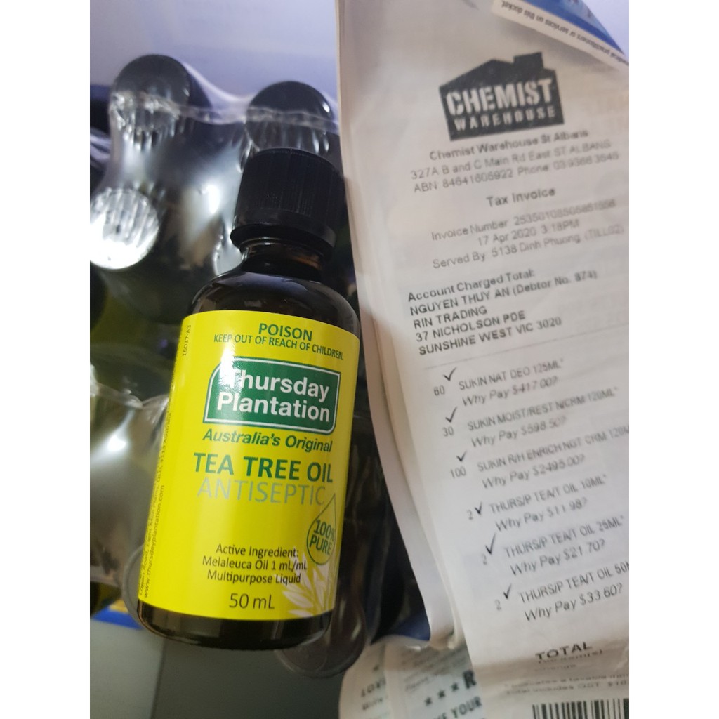 Tinh dầu tràm trà Thursday Plantation Tea tree oil