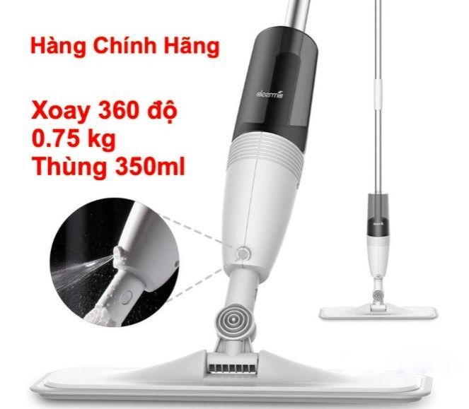 Cây lau nhà phun nước deerma water spray mop - tb500