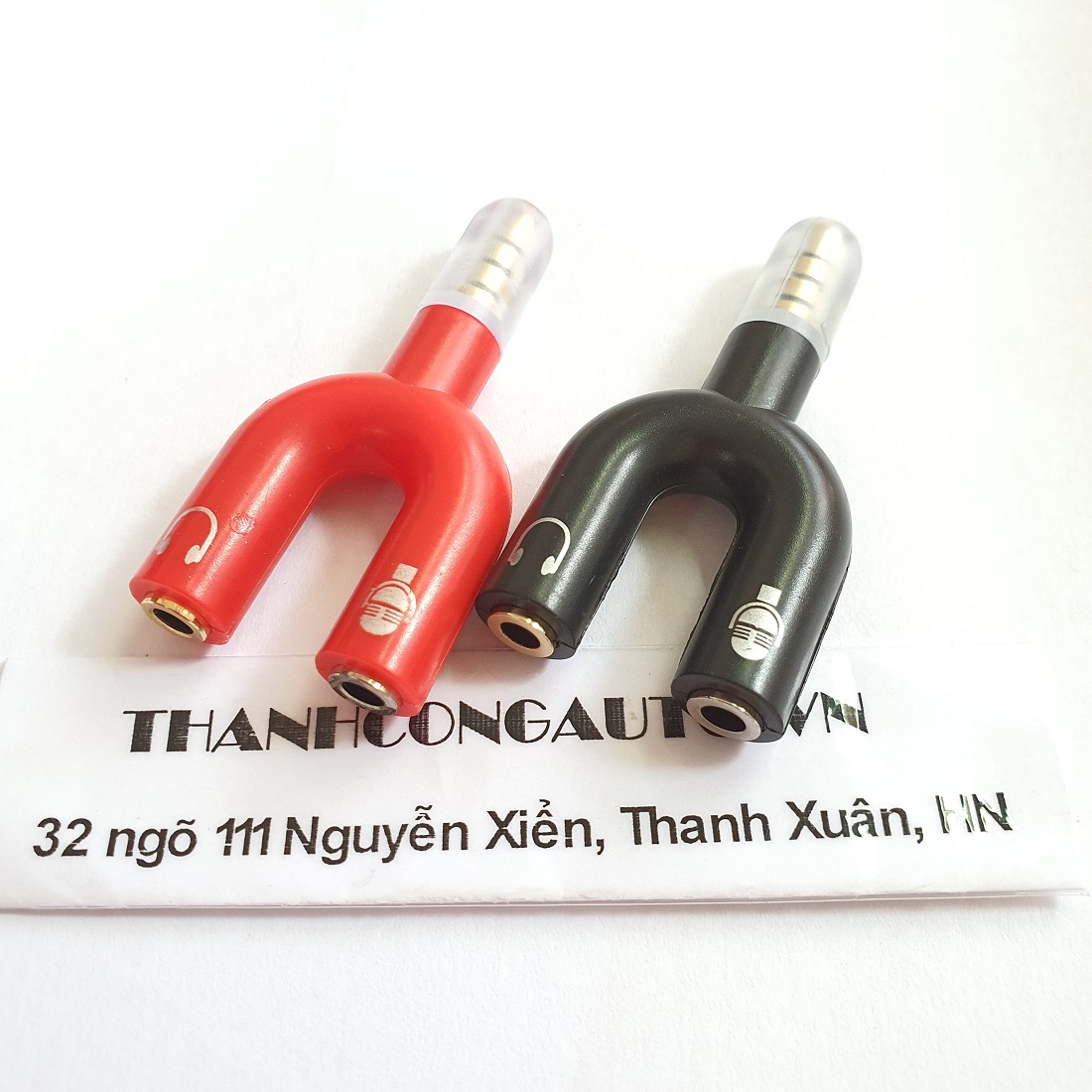Cáp chia Audio 3.5 ra Mic và Loa -  Jack chia chữ U