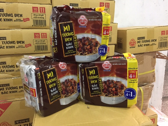 Lốc 5 gói - Mì tương đen Bắc Kinh OTTOGI 135g