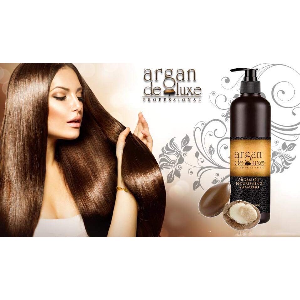 [HCM]Dầu gội phục hồi tóc hư tổn Argan Deluxe Shampoo 1000ml
