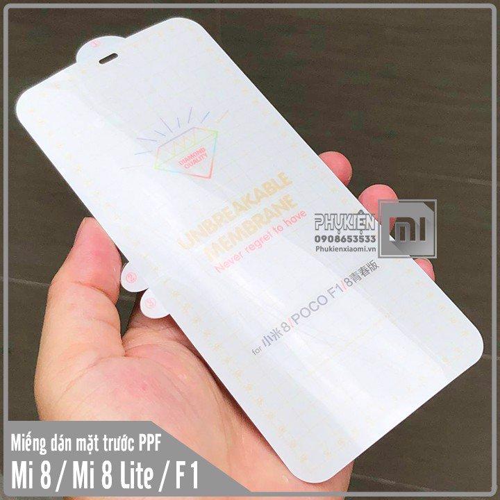 Miếng dán PPF cho Xiaomi Mi 8 / Mi 8 Lite / Pocophone F1 chống trầy mặt trước