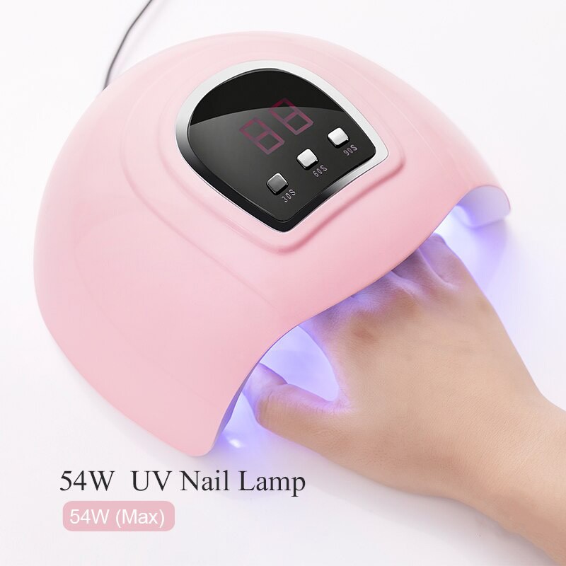 Máy hơ gel 54w máy sấy sơn móng tay gel đèn led uv ,máy hơ gel móng đèn led sun mini 6w - joyee810