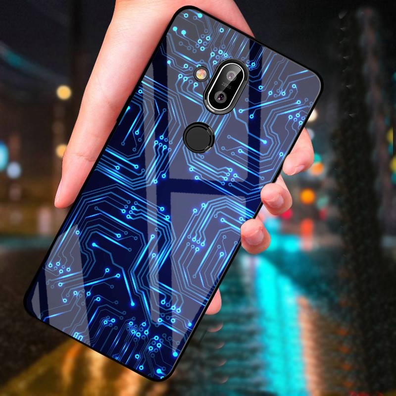 Ốp Lưng NOKIA 8.1 mặt kính cường lực cao cấp thiết kế riêng