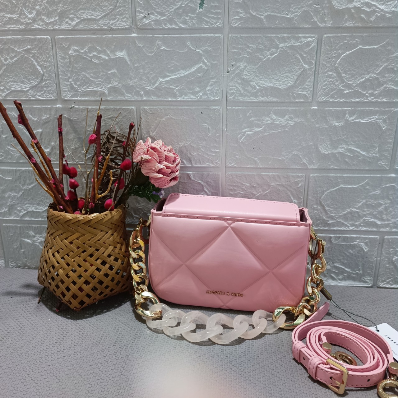 Túi đeo chéo nữ [2 dây] size 18cm Ck2-50270926