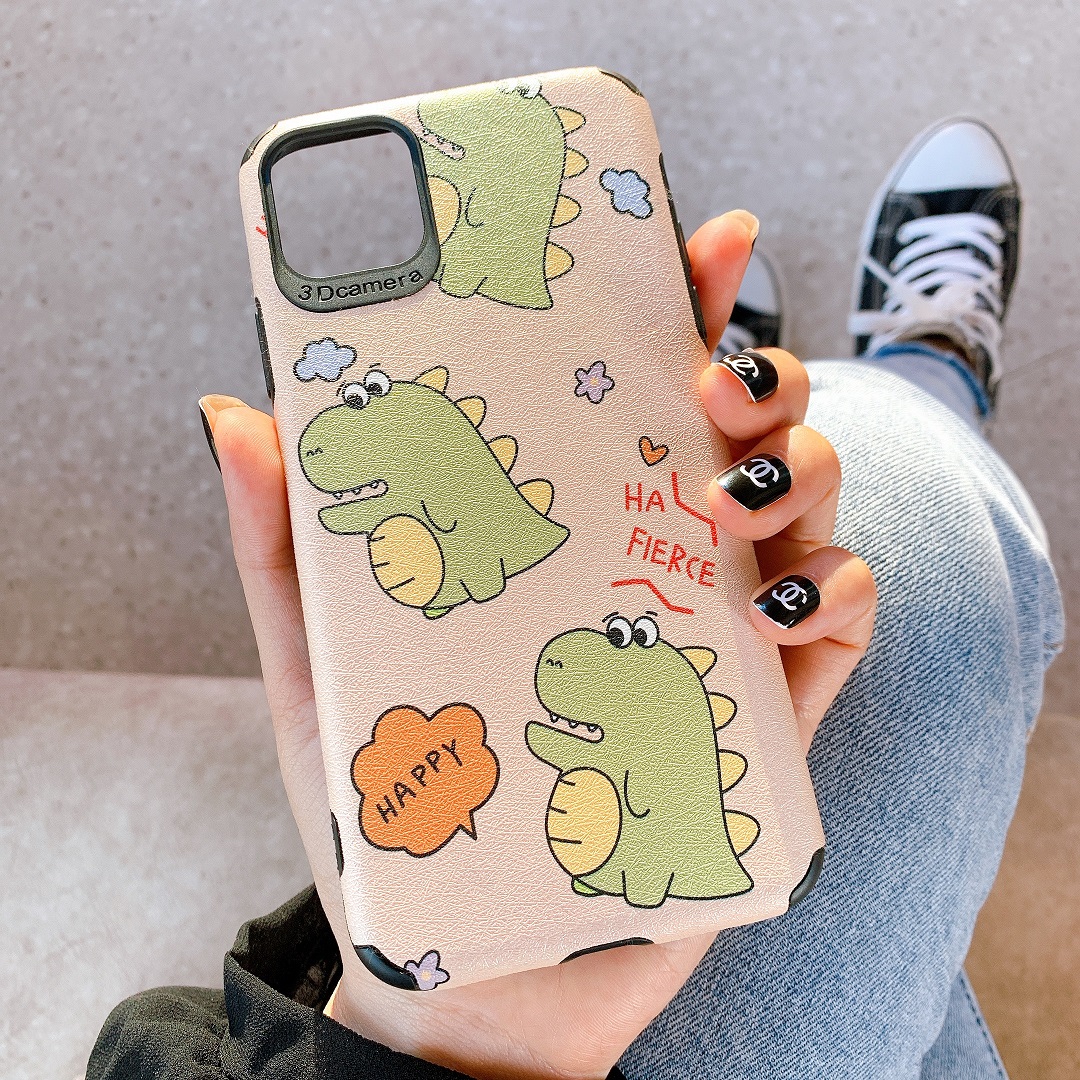 Ốp Lưng Da IMD Dino Ha Fierce