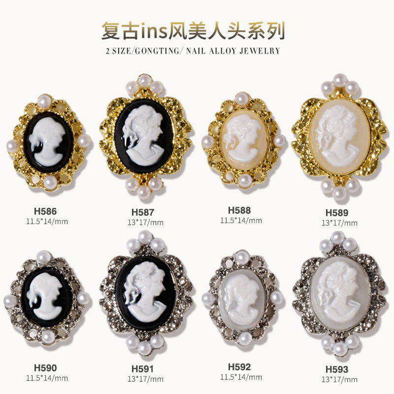 Charm cô gái đính móng, charm nơ thiên thần