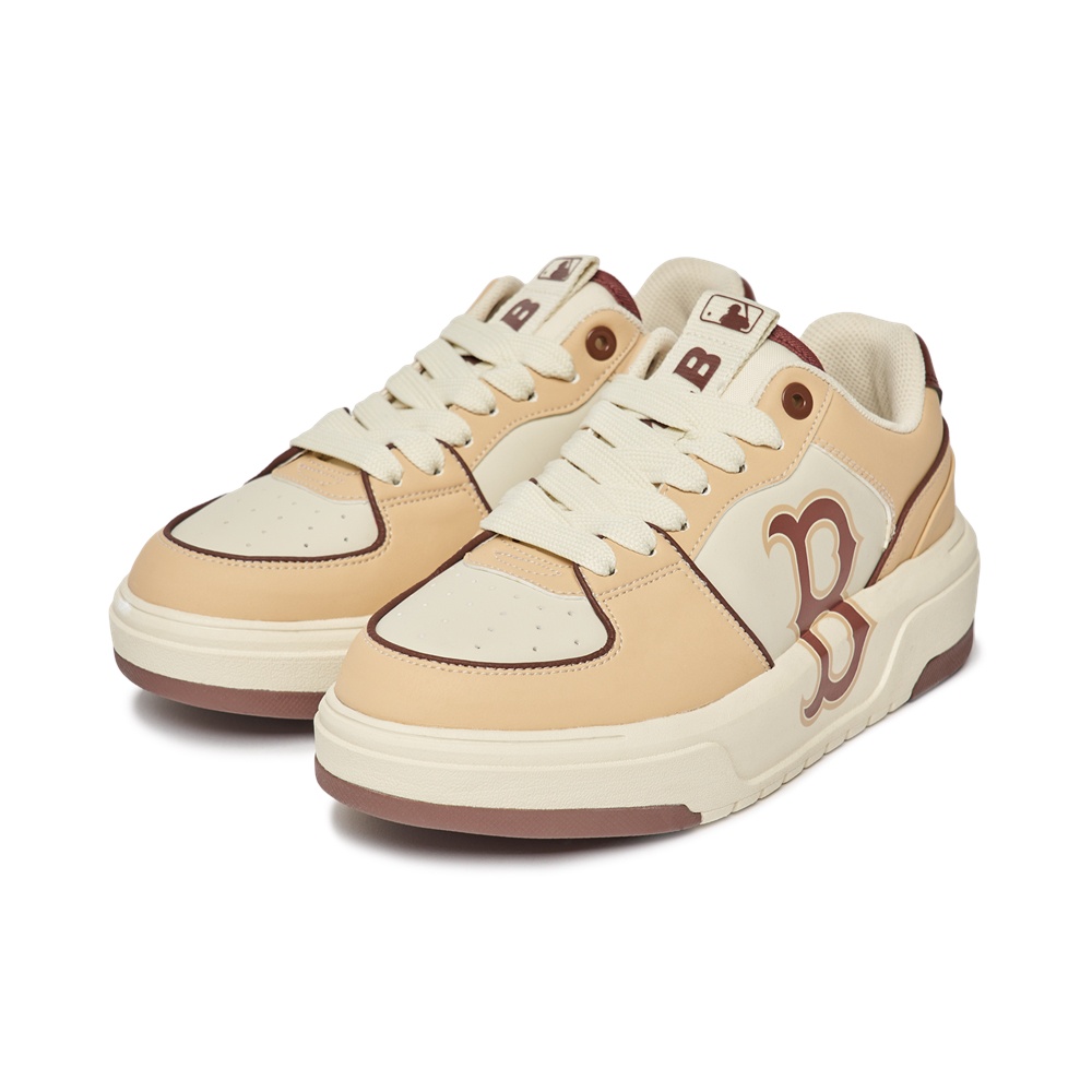Giày Sneaker MLB Chunky Liner Low Boston Red Sox Beige (Full box)