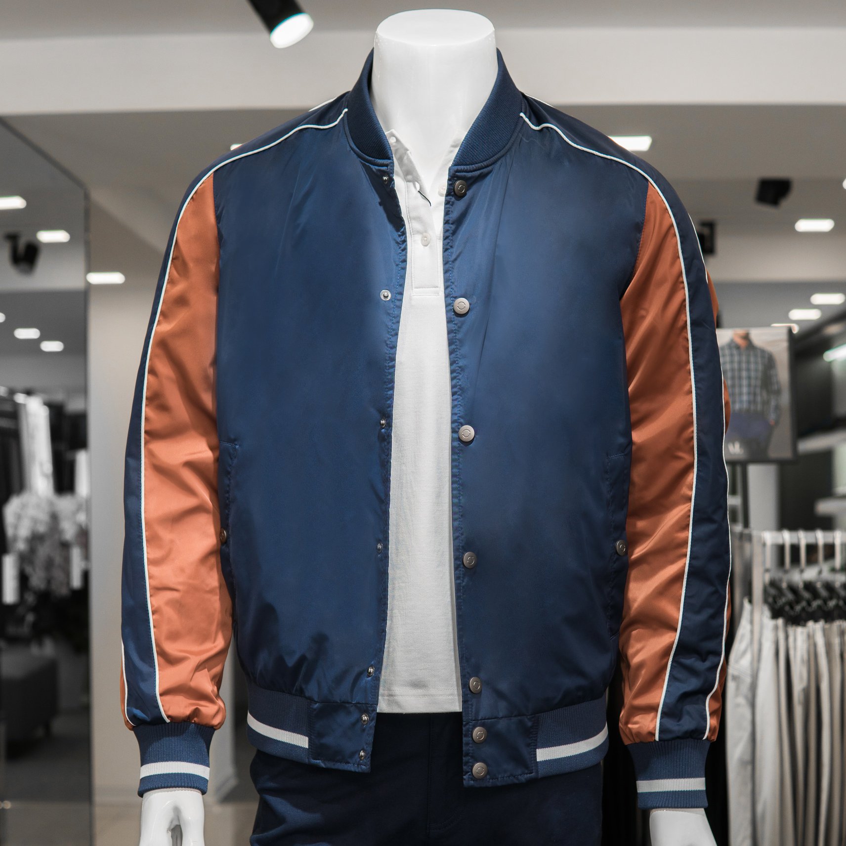 OWEN - Áo khoác gió nam 2 lớp dáng bomber