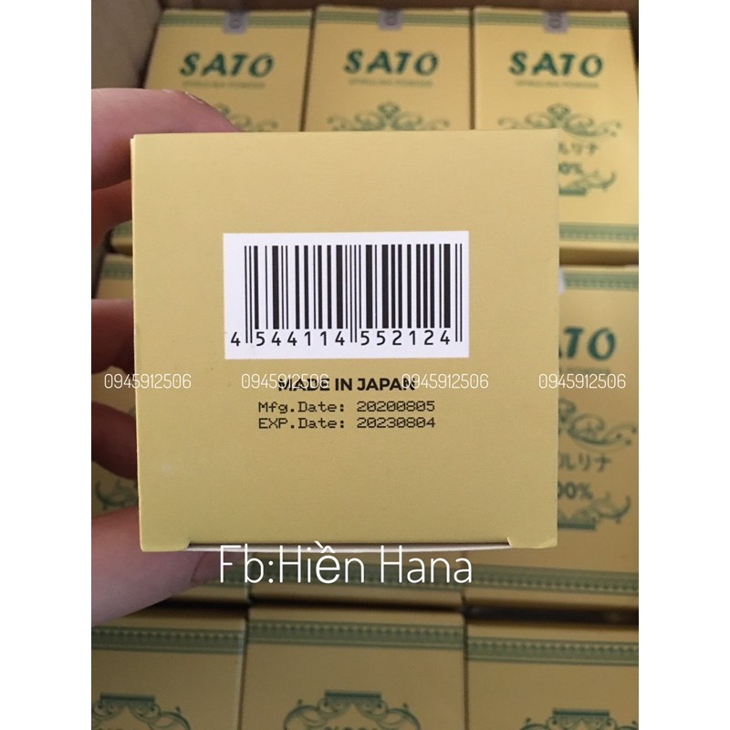Tảo Xoắn SATO dạng bột(Cấy tảo nano trắng sáng da)