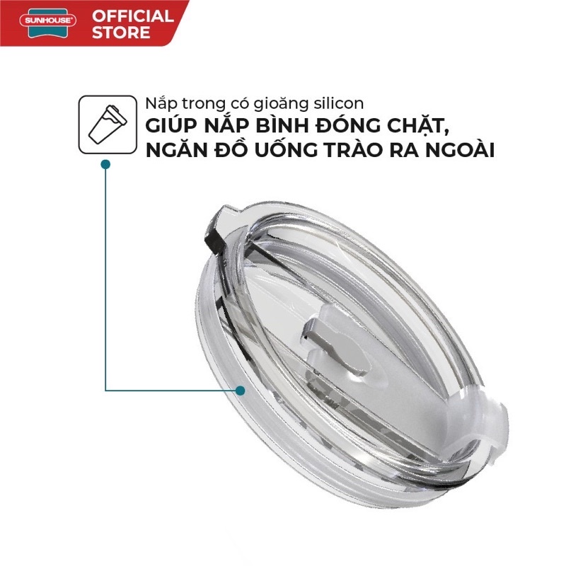 Bình giữ nhiệt Inox 304 Sunhouse 900ml ( Bảo Hành )