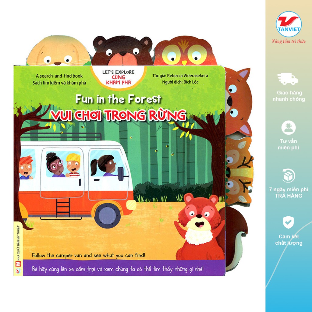 Tân việt - sách - cùng khám phá: vui chơi trong rừng
