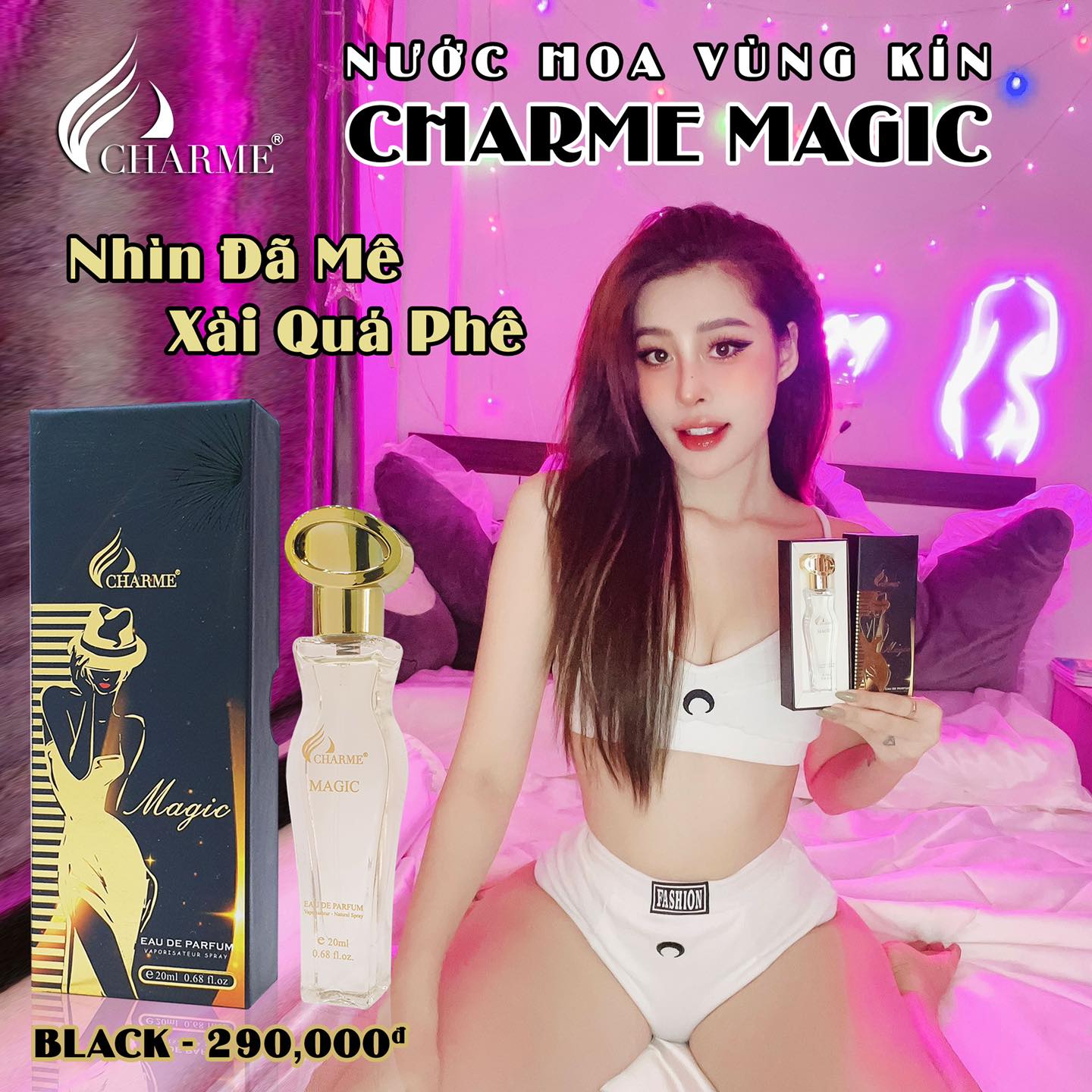 Perfume private charme magic mysterious black 20ml