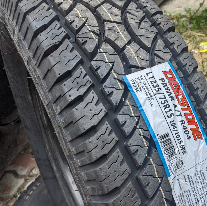 Vỏ lốp 235/75r15 r404 deestone thái lan, vỏ lốp xe ô tô ford ranger 4x4 xl