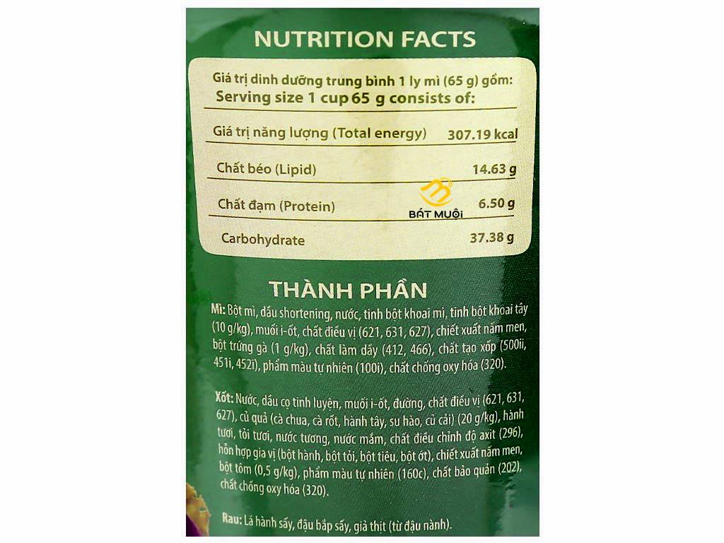 Mì Ly Cung Đình 65g - Thùng 24 ly - CTY BÁT MUỘI