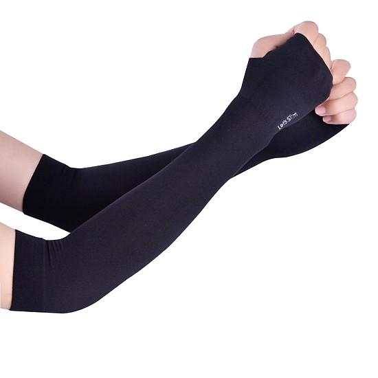 [HCM]Combo 2 Ống tay chống nắng letslim ! màu đen