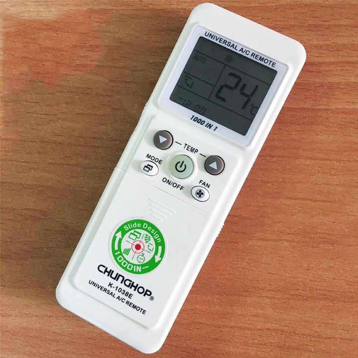 REMOTE ĐIỀU KHIỂN MÁY LẠNH ĐA NĂNG CHUNGHOP K-1038E DÒ MÃ TẤT CẢ CÁC LOẠI ĐIỀU HOÀ MÁY LẠNH