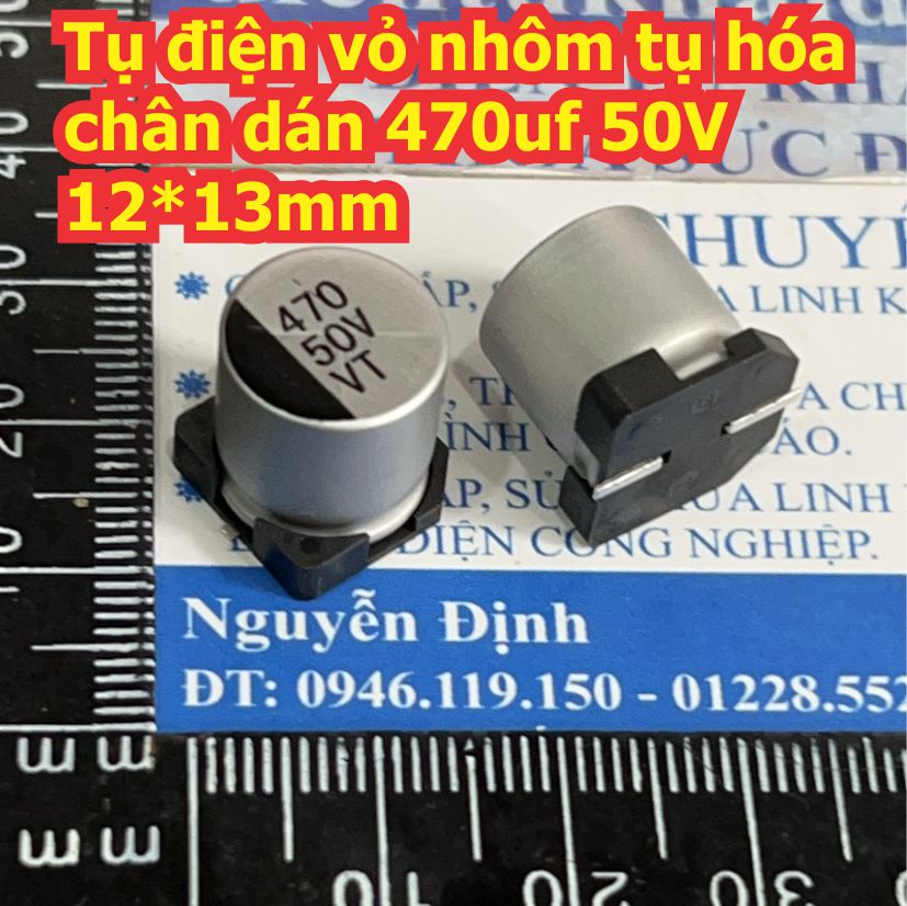 Tụ điện vỏ nhôm tụ nhôm hóa chân dán smd 4.7uf 22uf 47uf 100uf 220uf 330uf 470uf 16v 25v 35v 50v kde7125