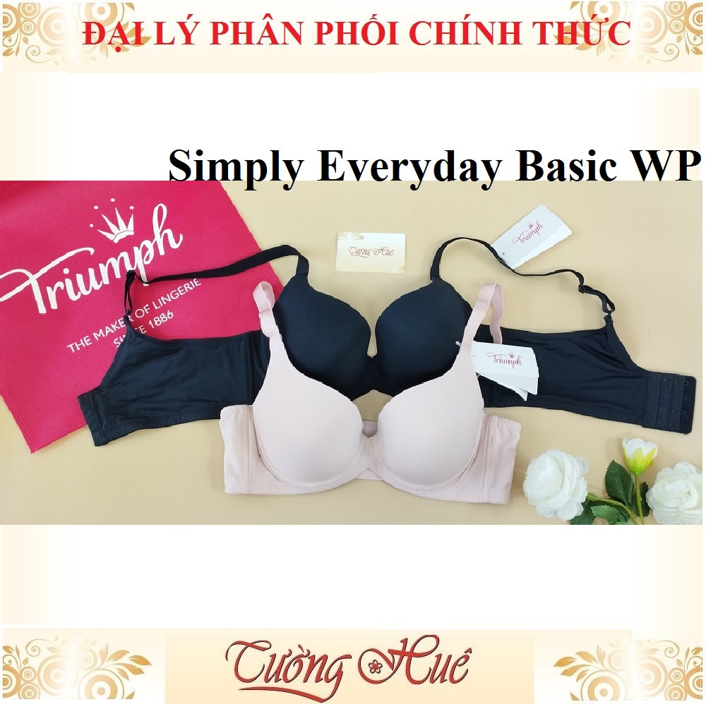 Áo lót nữ Triumph Simply Everyday Basic WP trơn mút mỏng lưng bảng to.