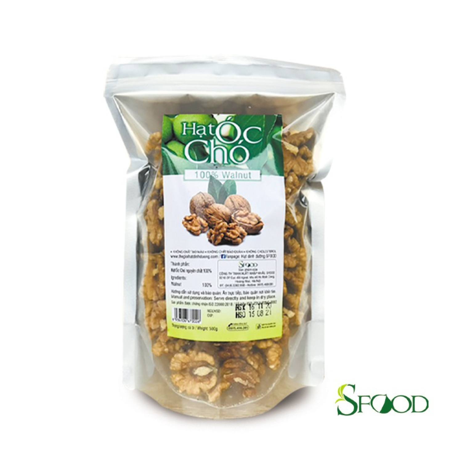 Hạt óc chó bỏ vỏ chín Sfood