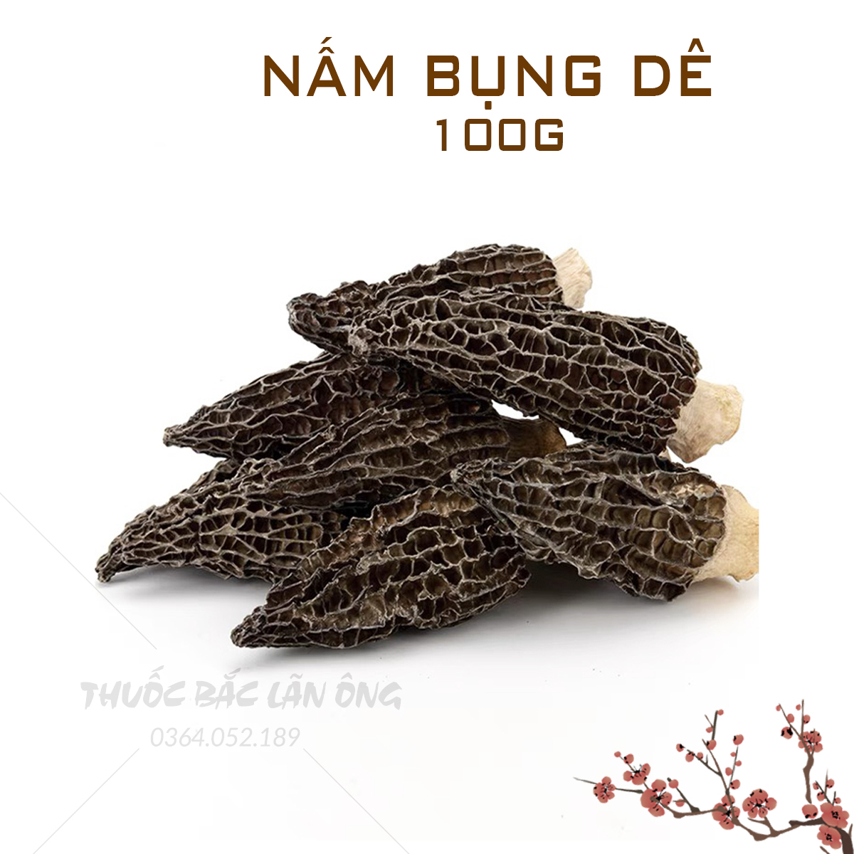 100g Nấm bụng dê khô