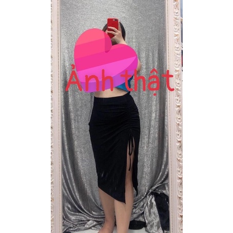 [ SIZE LỚN BIGSIZE 55Kg-100Kg ] CHÂN VÁY RÚT DÂY XẺ ĐÙI